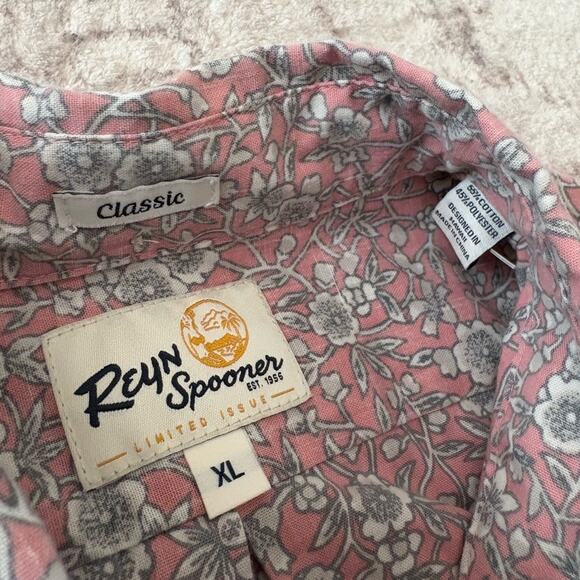 Reyn Spooner Kloth Hawaiian Aloha Kettle Floral Popover Shirt XL Limited - Picture 11 of 16